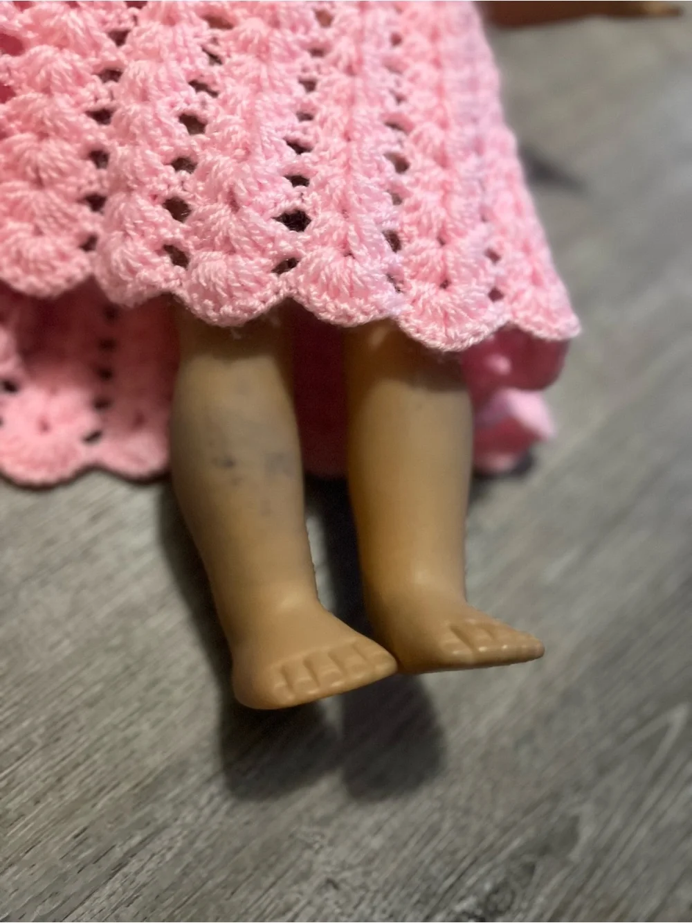American Girl Doll (Josephina) dressed in Hand-Crocheted Doll Dress
